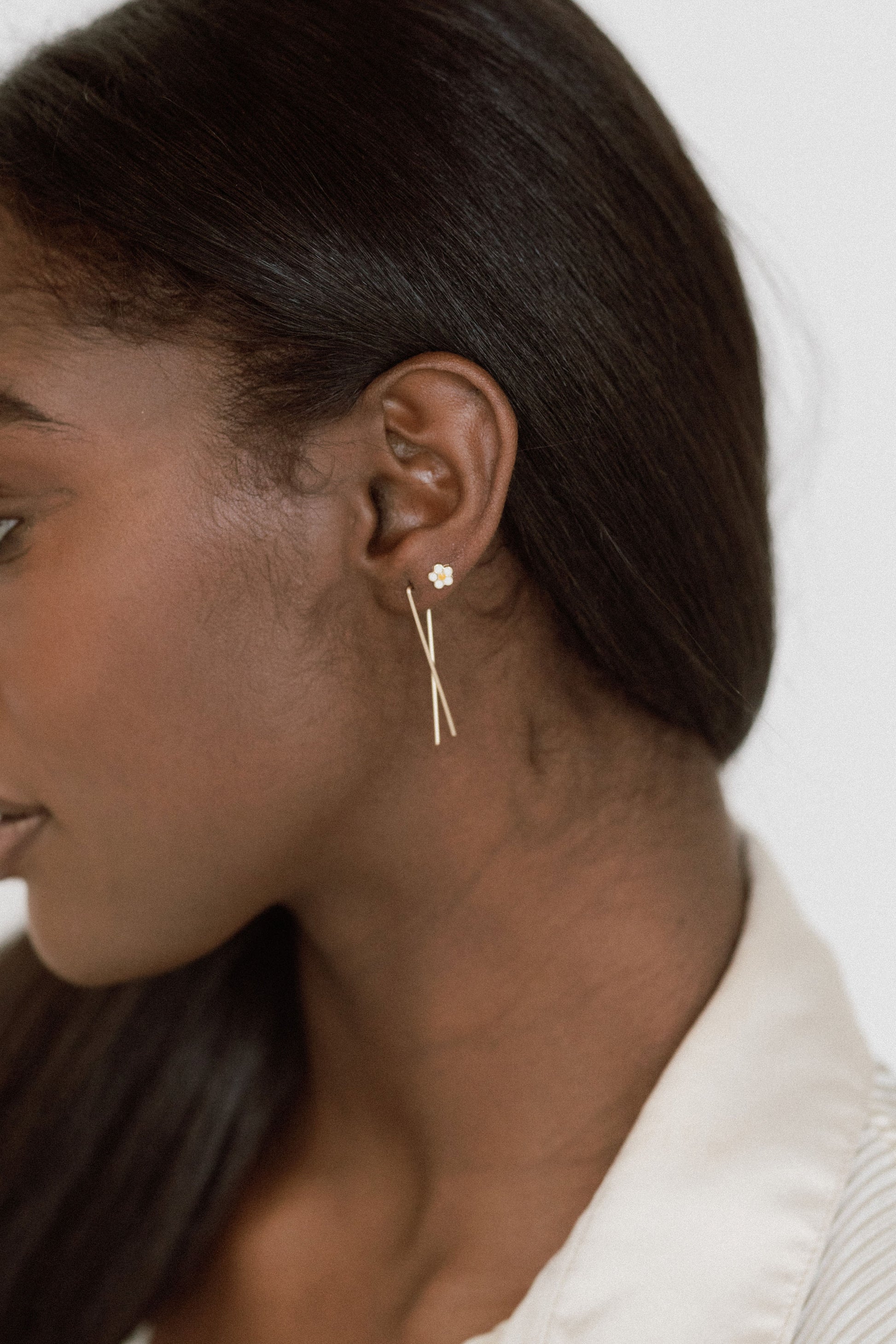 Criss Cross Earrings - Quad Espresso Jewelry