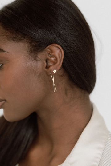 Criss Cross Earrings - Quad Espresso Jewelry