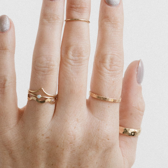Glitter Ring - Quad Espresso Jewelry