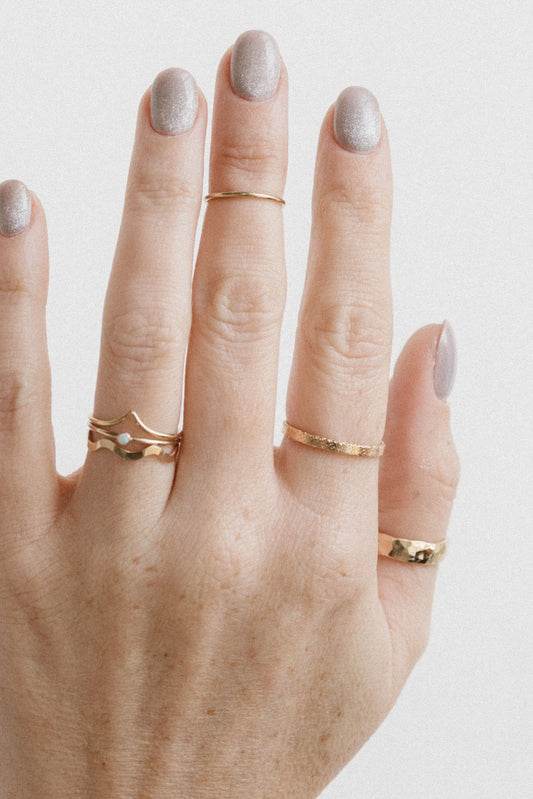 Glitter Ring - Quad Espresso Jewelry