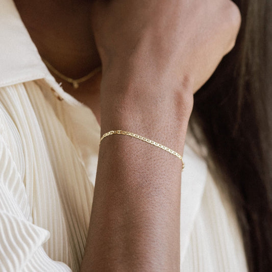 14k Solid Gold Charlotte Bracelet