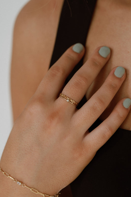 Opal Stacking Ring